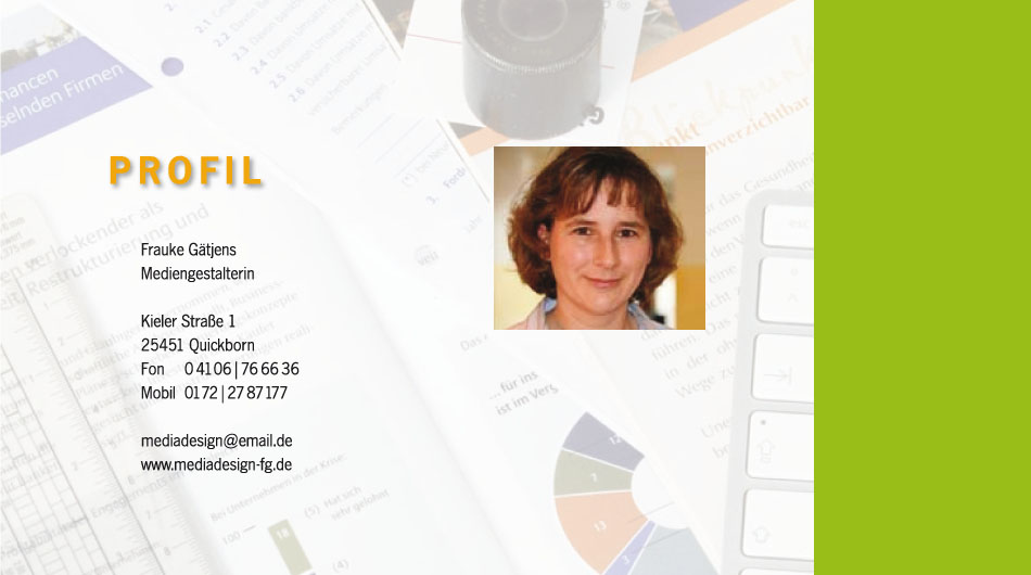 Profil: Frauke Gätjens, Mediengestalterin