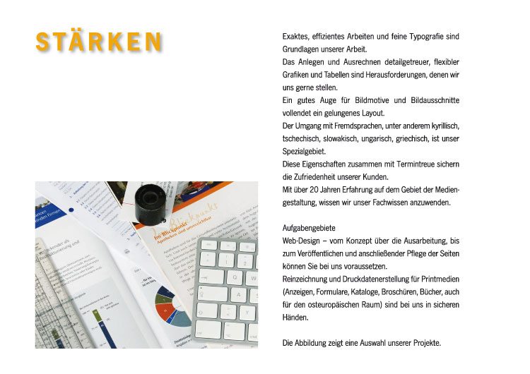 Unsere Stärken seit 20 Jahren Mediengestaltung